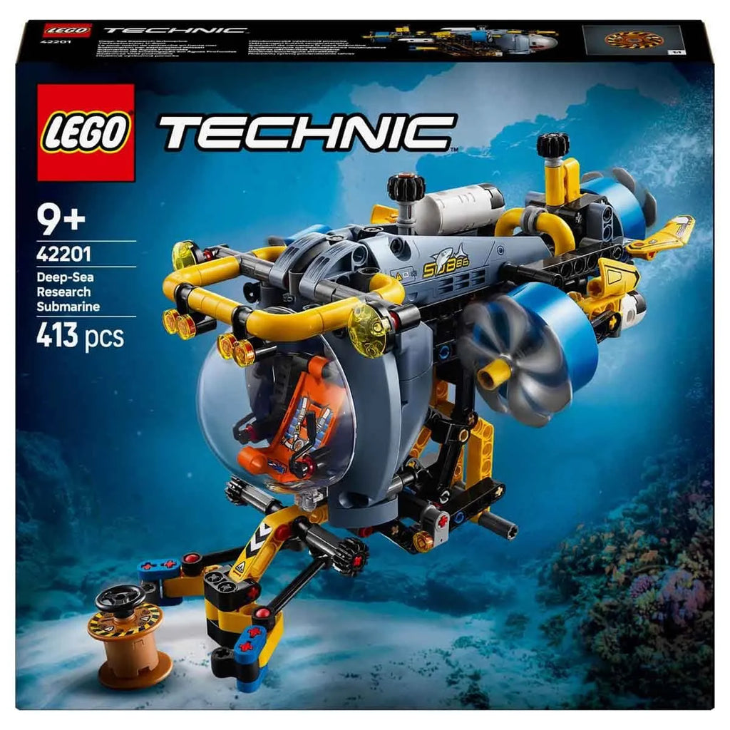 LEGO Technic 42201 Deep-Sea Research Submarine Toy Set for Kids - Naivri