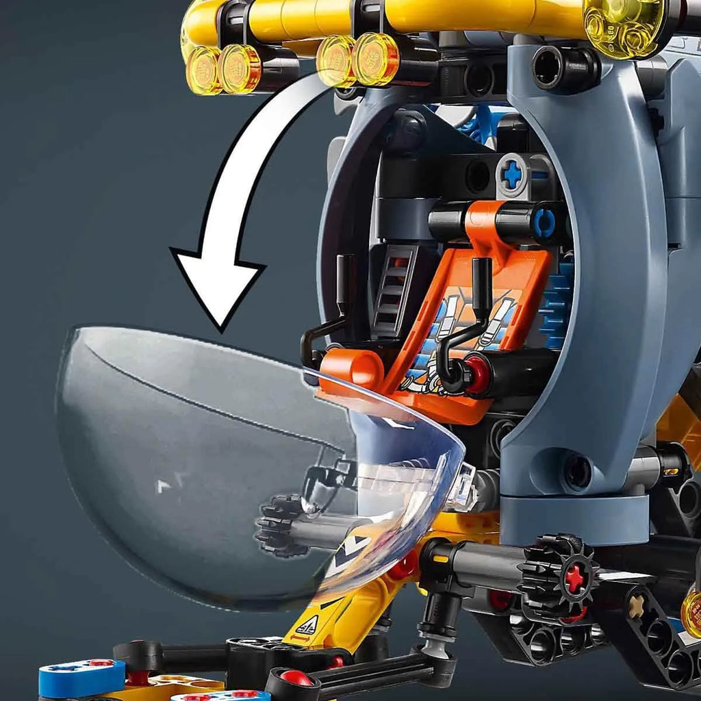 LEGO Technic 42201 Deep-Sea Research Submarine Toy Set for Kids - Naivri