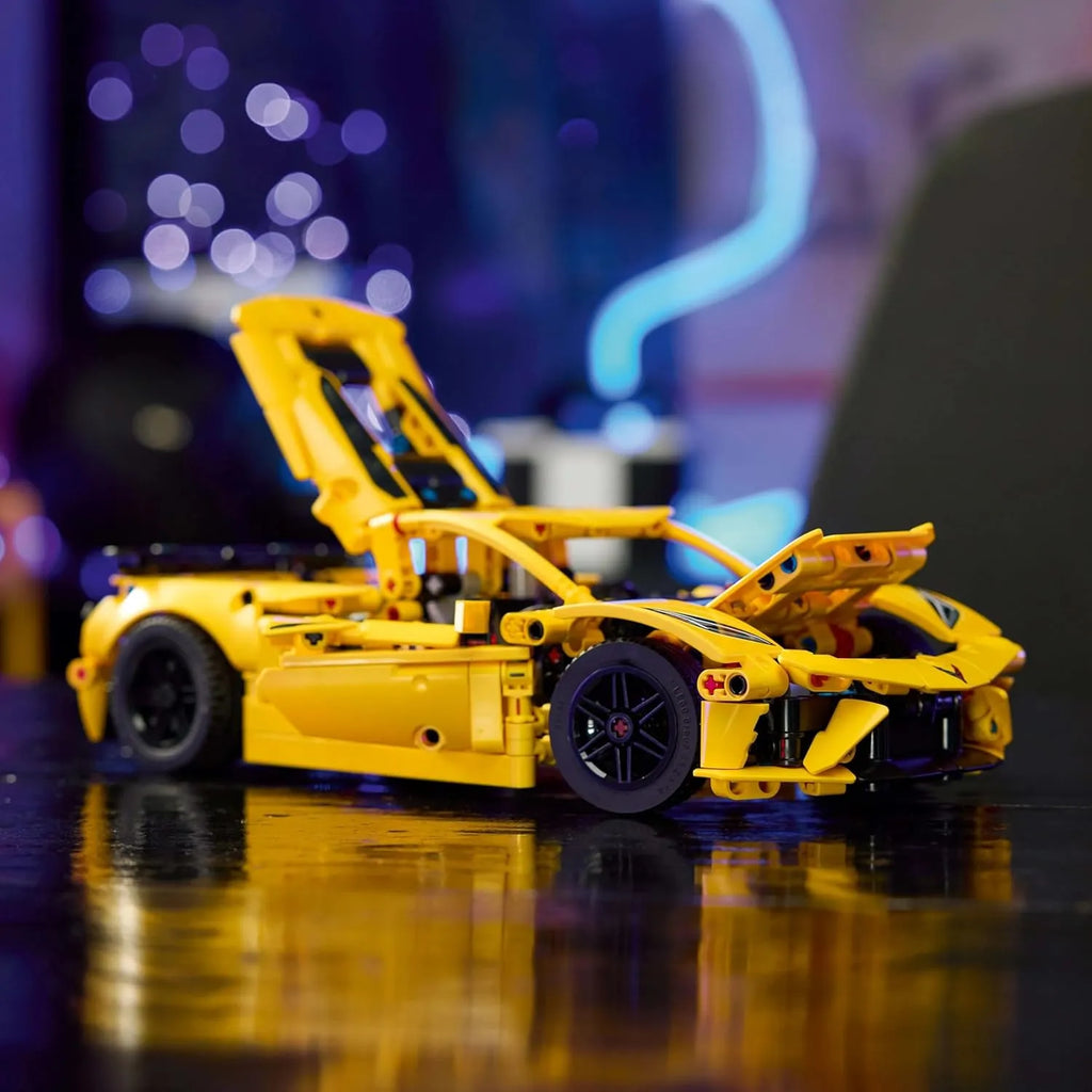 LEGO Technic Chevrolet Corvette Stingray Car Model Kit | Technic Building Blocks Toy Vehicle Set 42205 for Kids 9+ & Car Enthusiasts - Naivri