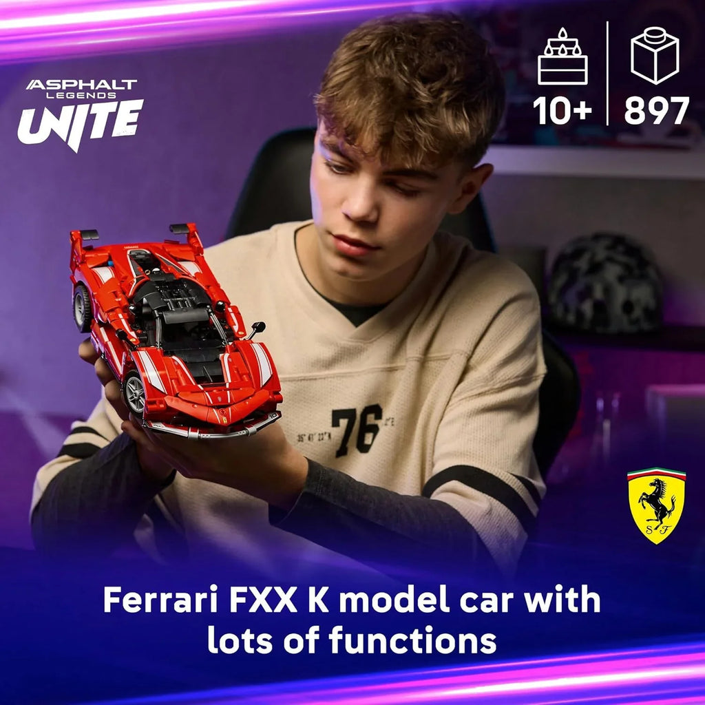 LEGO Technic Ferrari FXX K 42212 – Realistic STEM Model Car for Ages 10+ - Naivri