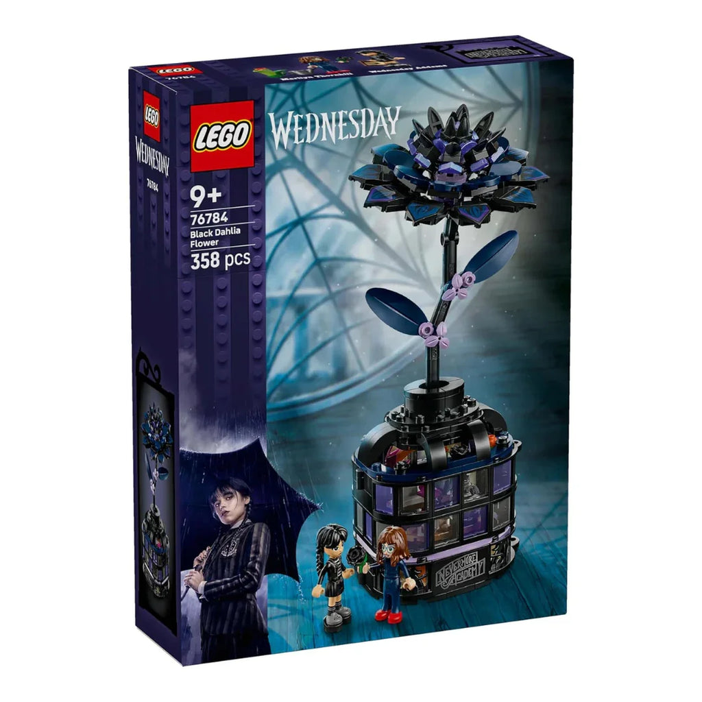 LEGO Wednesday Addams Black Dahlia Buildable Flower Set – Creative Room Decor Toy for Ages 9+ - Naivri