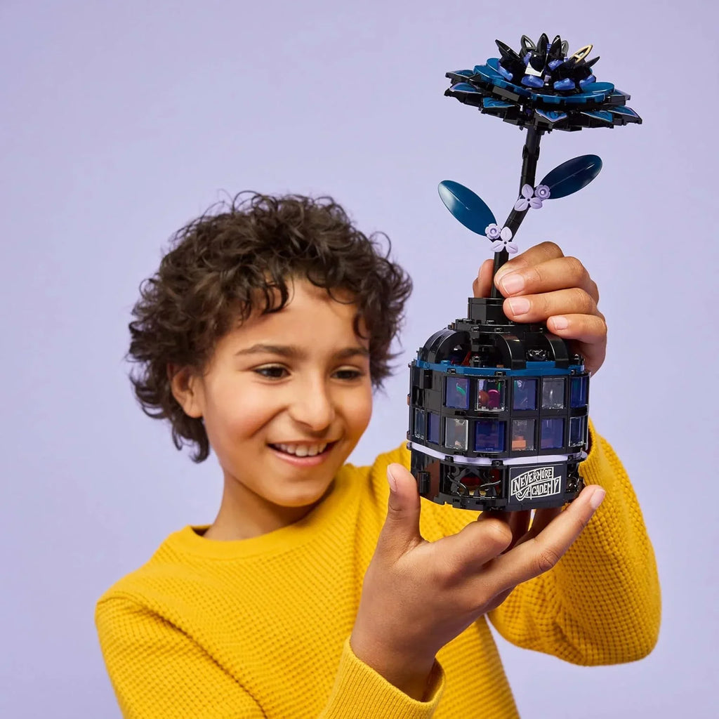 LEGO Wednesday Addams Black Dahlia Buildable Flower Set – Creative Room Decor Toy for Ages 9+ - Naivri