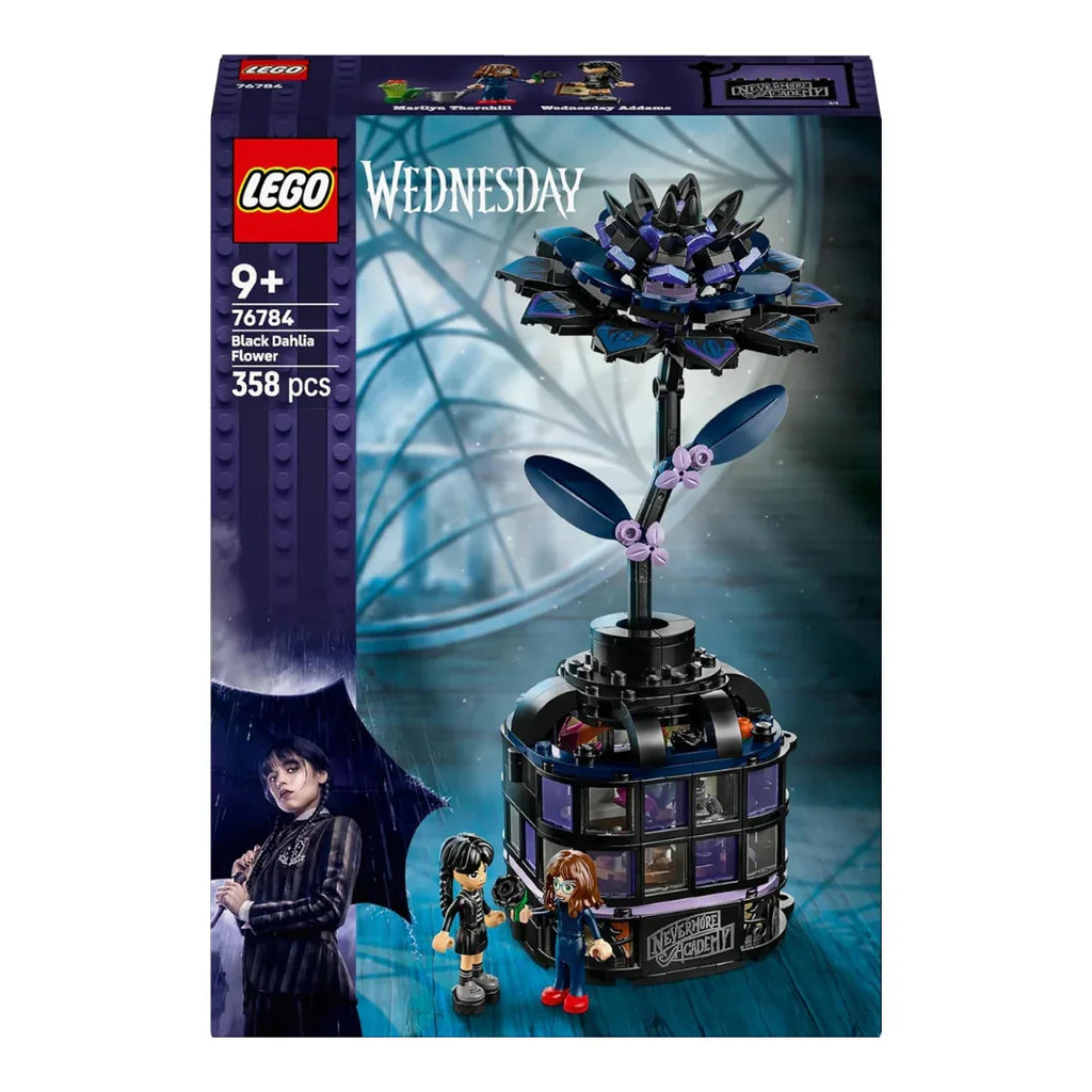 LEGO Wednesday Addams Black Dahlia Buildable Flower Set – Creative Room Decor Toy for Ages 9+ - Naivri