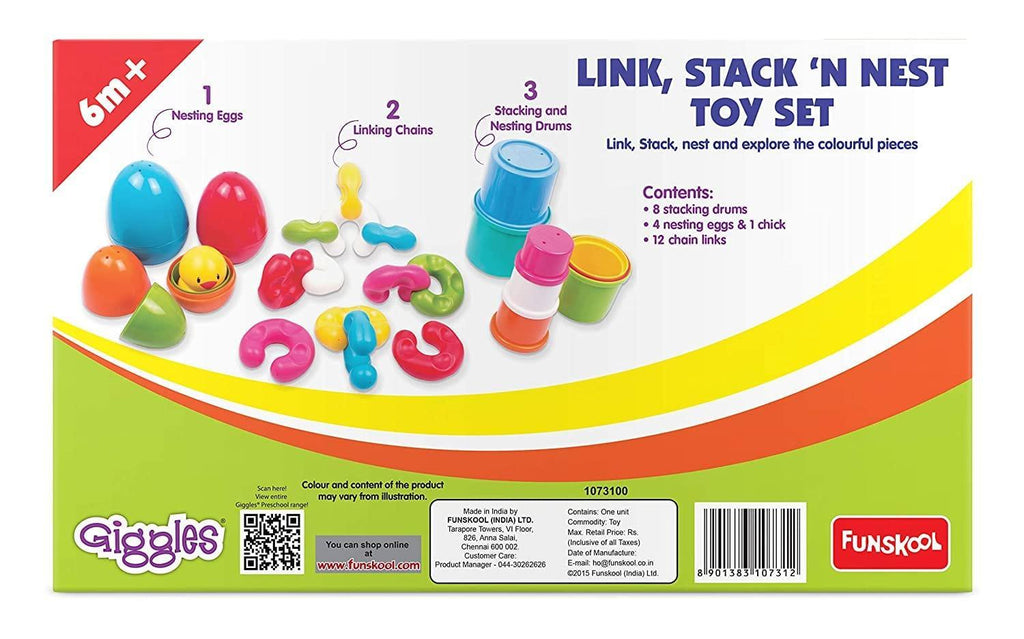 Link, Stack and Nest Toy Set - Naivri