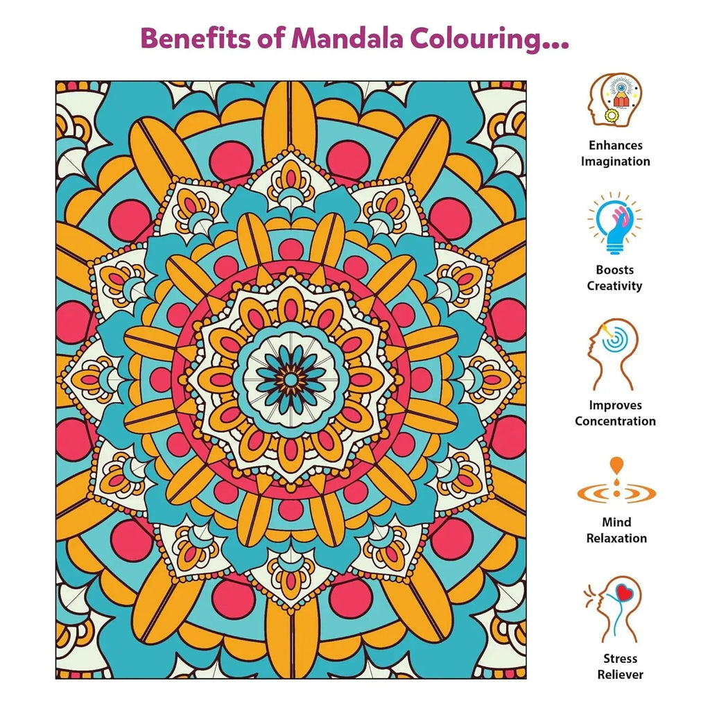 Little Berry Mandala Art Colouring Kit - Naivri