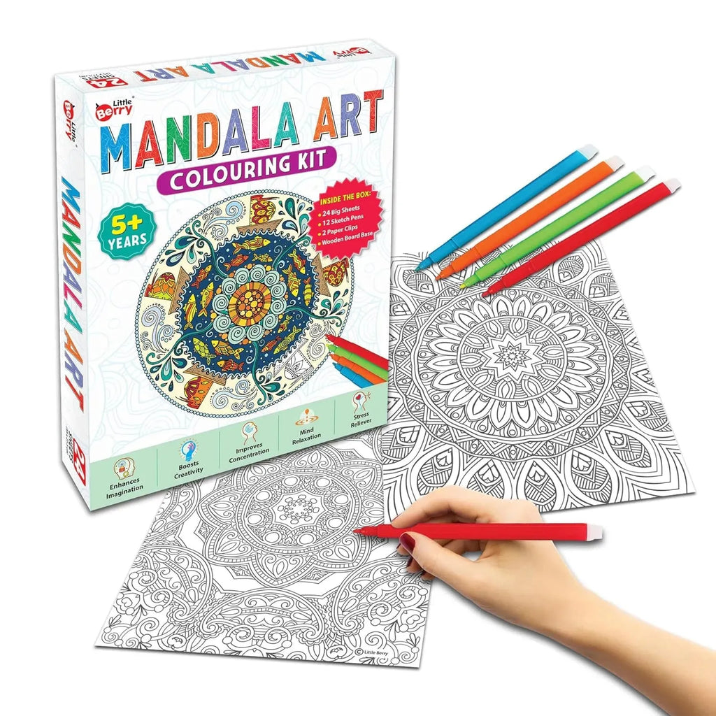 Little Berry Mandala Art Colouring Kit - Naivri