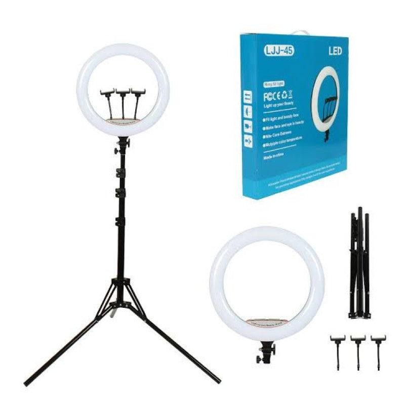 LJJ-45 LED Ring Light With Remote : Perfect for Photo Shoots and Captivating Reels - Naivri