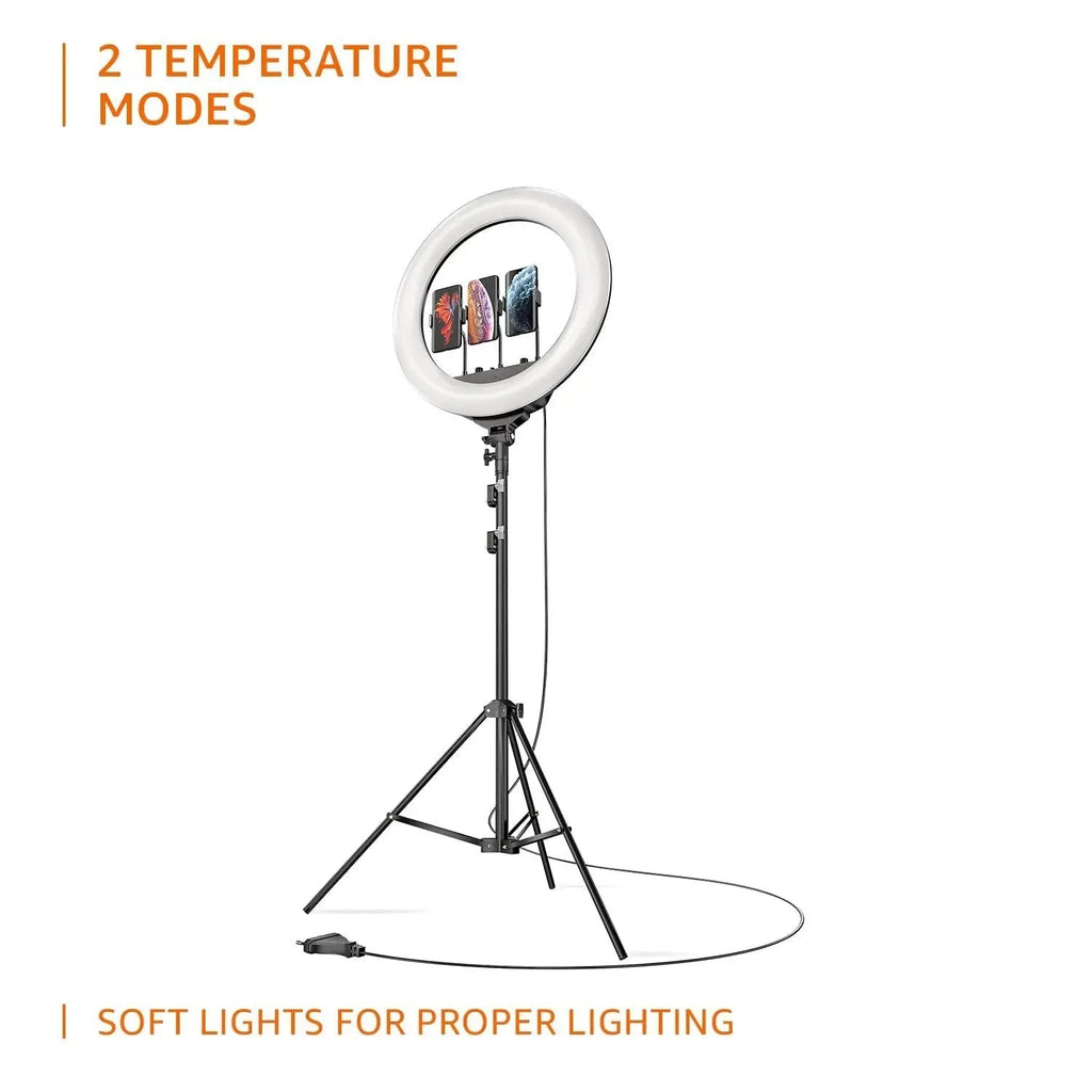 LJJ-45 LED Ring Light With Remote : Perfect for Photo Shoots and Captivating Reels - Naivri