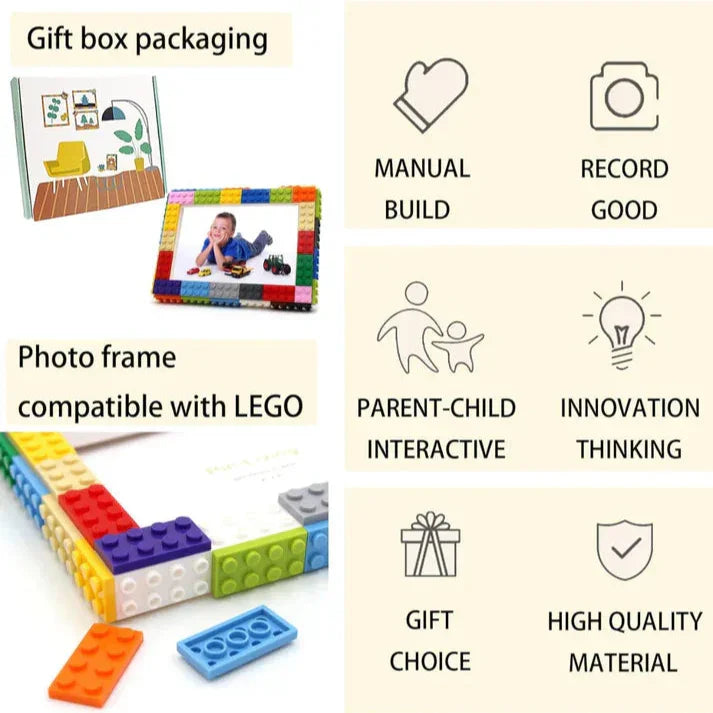 Lovely Lego Photo-Frame - 4x6” - Naivri