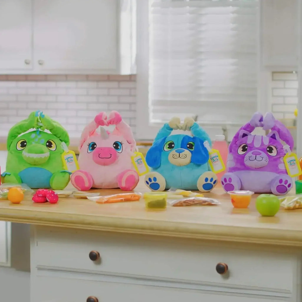 Lunch Pets Insulated Kids Tiffin Bag – Washable Plush Lunch Box for Ages 3–8 Years - Naivri