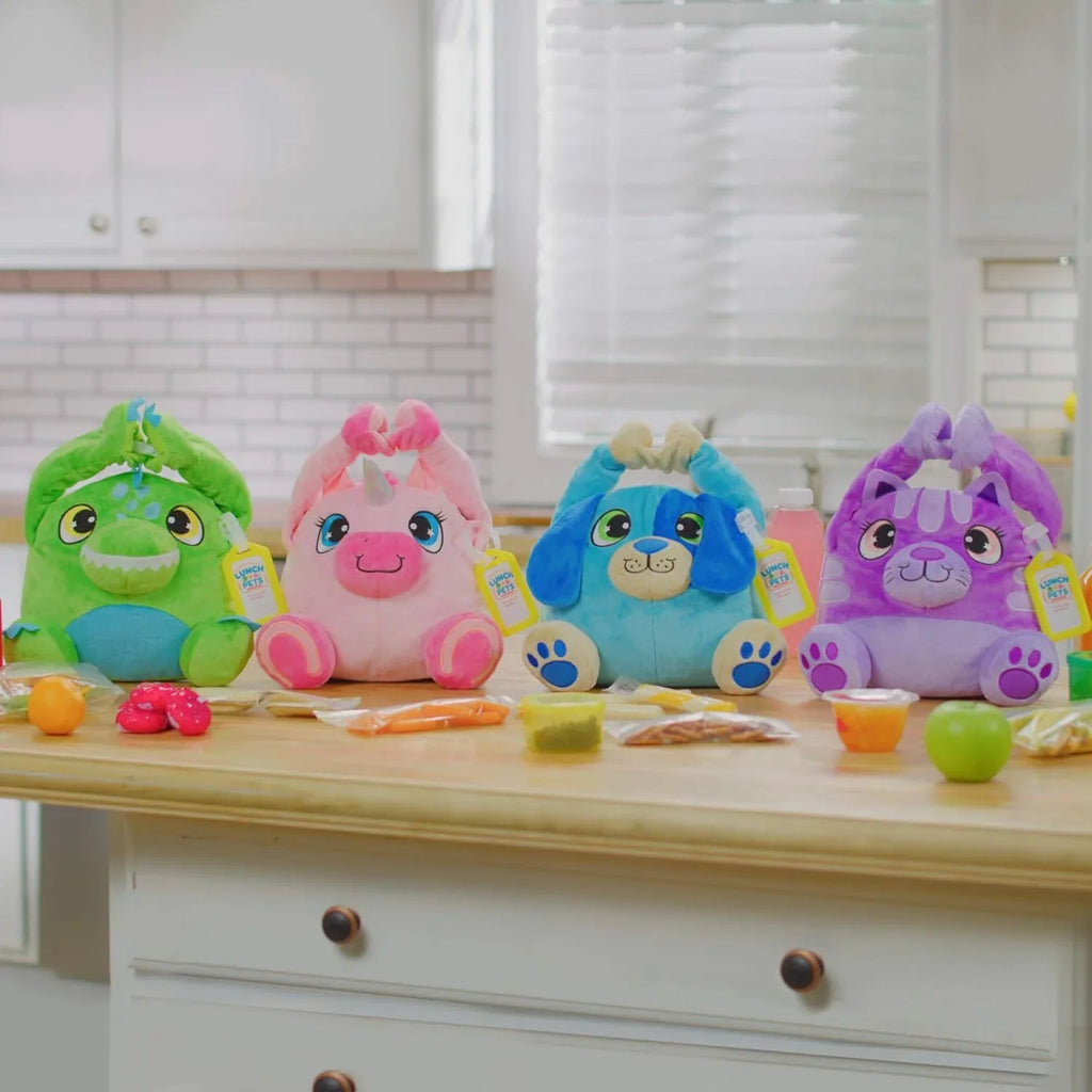 Lunch Pets Insulated Kids Tiffin Bag – Washable Plush Lunch Box for Ages 3–8 Years - Naivri