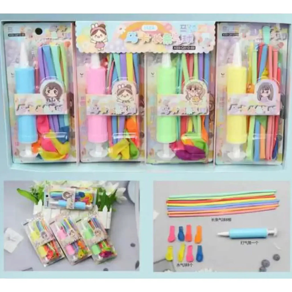 Maca Magic Balloon Pump Set – Creative Shape-Making Fun for Kids - Naivri
