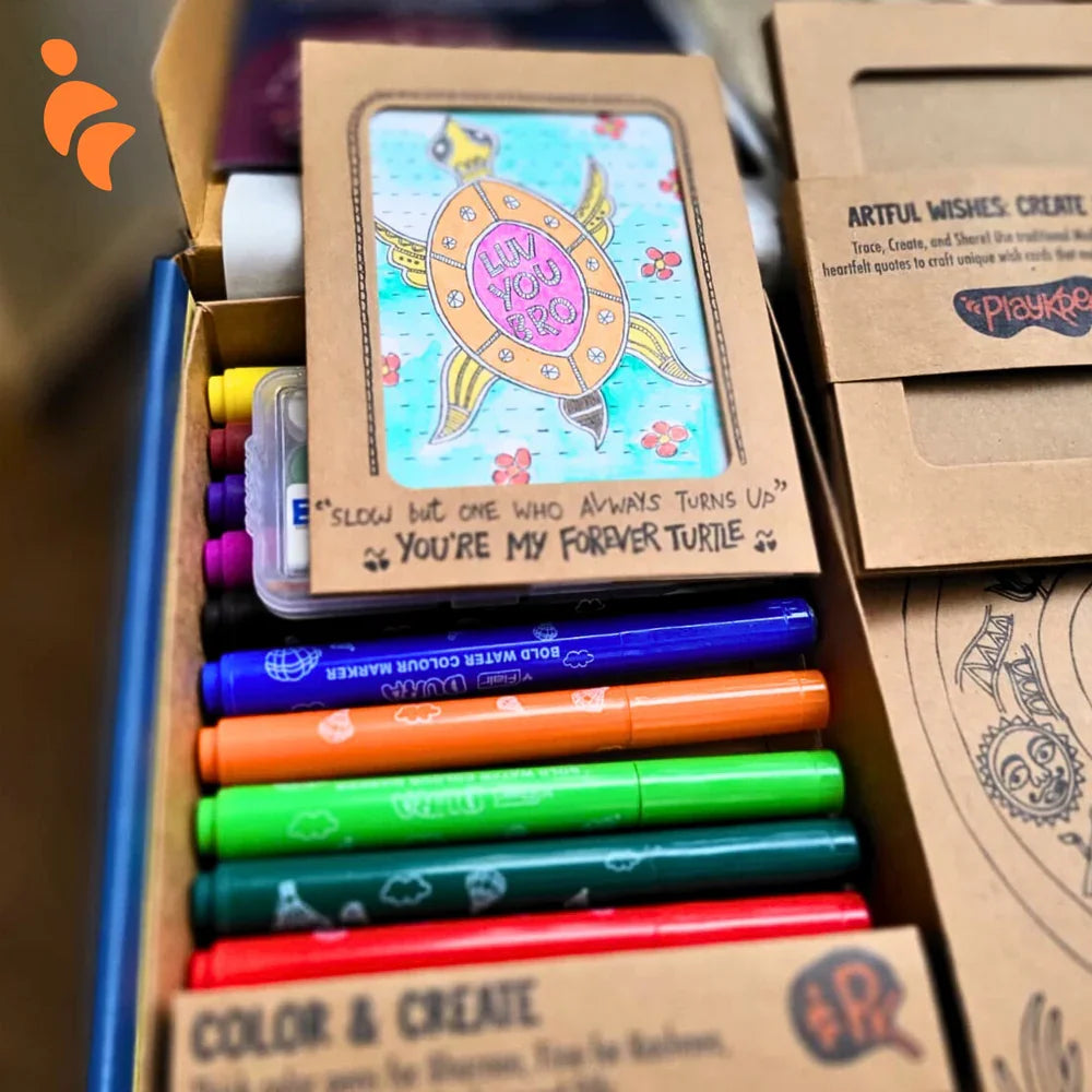 Madhubani Magic DIY Art Kit: Rakhi Edition - Naivri