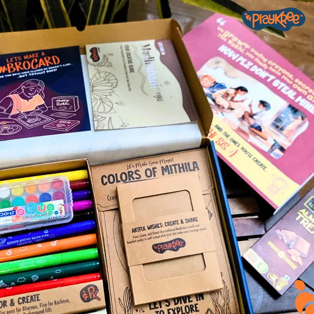 Madhubani Magic DIY Art Kit: Rakhi Edition - Naivri