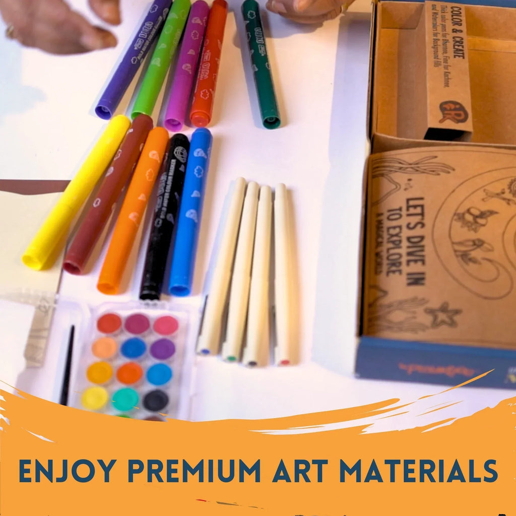 Madhubani Magic DIY Art Kit: Unwind With An Iconic Indian Art Tradition - Naivri