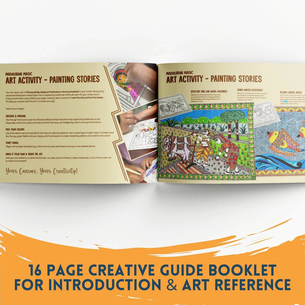 Madhubani Magic DIY Art Kit: Unwind With An Iconic Indian Art Tradition - Naivri