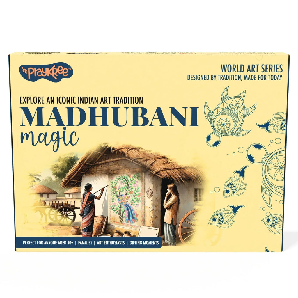 Madhubani Magic DIY Art Kit: Unwind With An Iconic Indian Art Tradition - Naivri