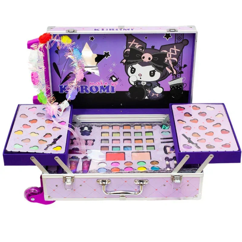 Magical Girl Makeup Trolley Collection | Fantasy Friends Makeup Trolley Set – Unicorn, Mermaid & Kuromi Editions - Naivri