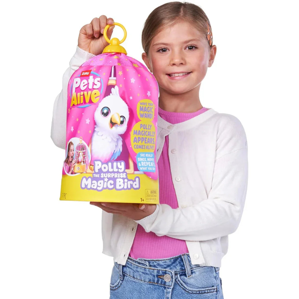 ZURU Pets Alive Magical Talking Parrot – Interactive Singing & Repeating Bird Toy (3+ Years) - Naivri