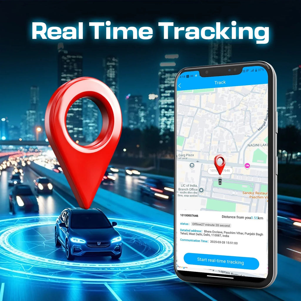 Magnetic Car GPS Tracker | Car Gps Tracker - Naivri