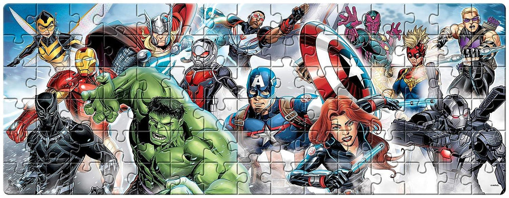 Marvel Avengers Panorama Jigsaw Puzzle 90pcs 90159 - Naivri