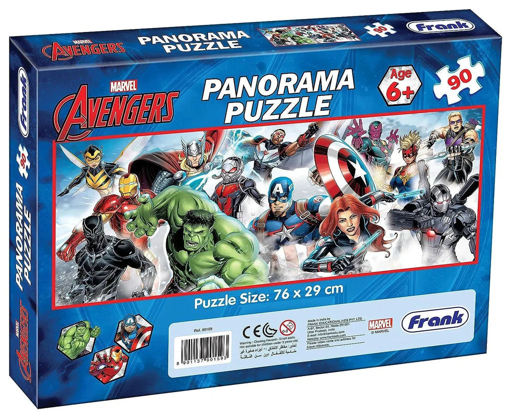Marvel Avengers Panorama Jigsaw Puzzle 90pcs 90159 - Naivri
