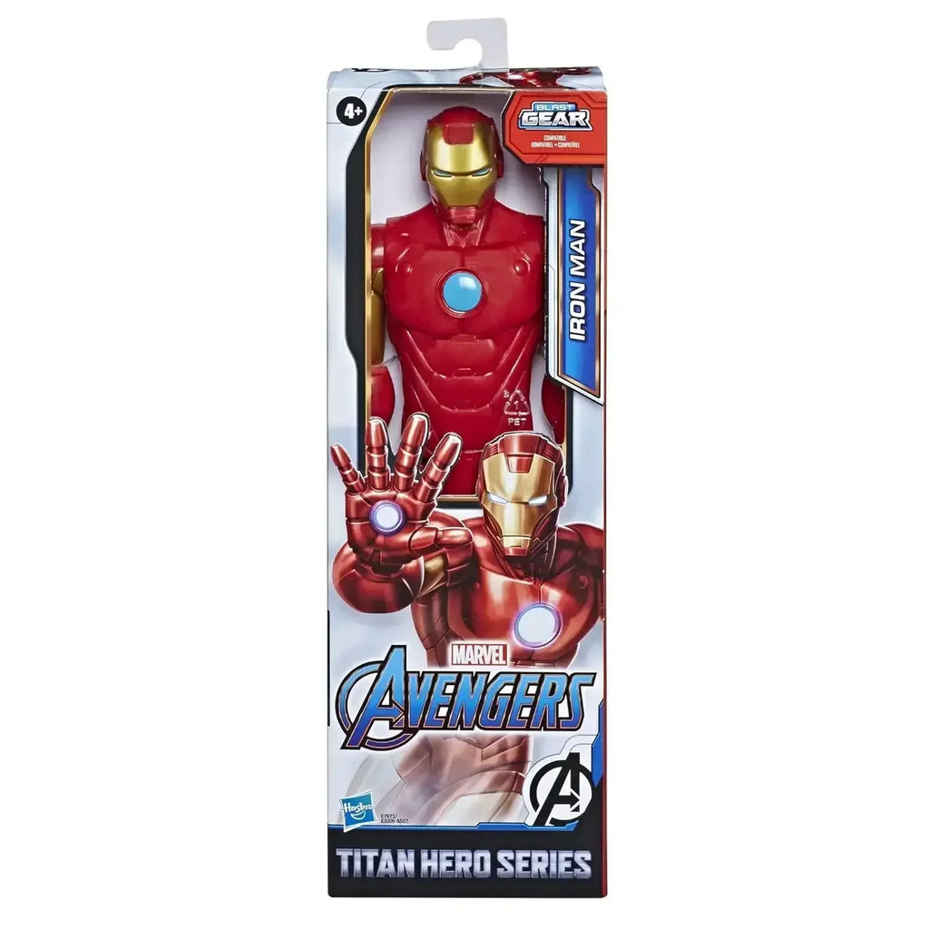 Marvel Avengers Titan Hero Series Iron Man Action Figure – 12-Inch Superhero Toy for Kids Ages 4 and Up - Naivri