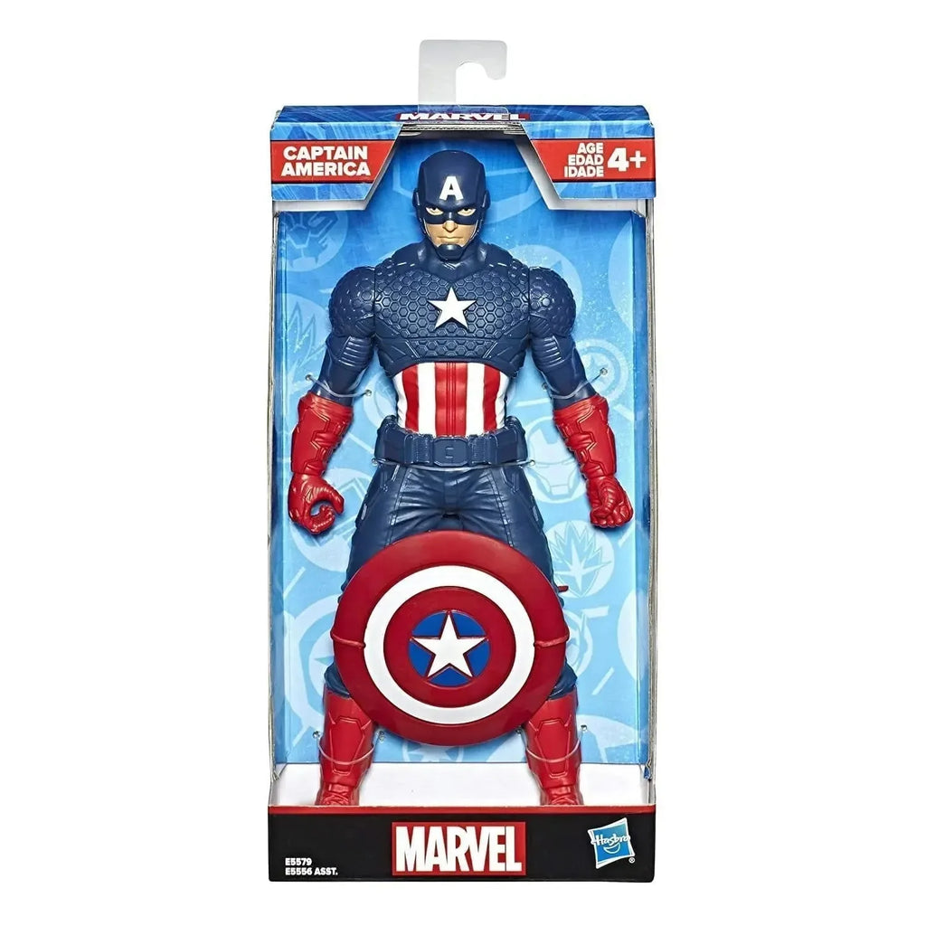 Marvel Captain America 9.5-Inch Action Figure – Classic Super Hero Toy for Collectors and Kids - Naivri