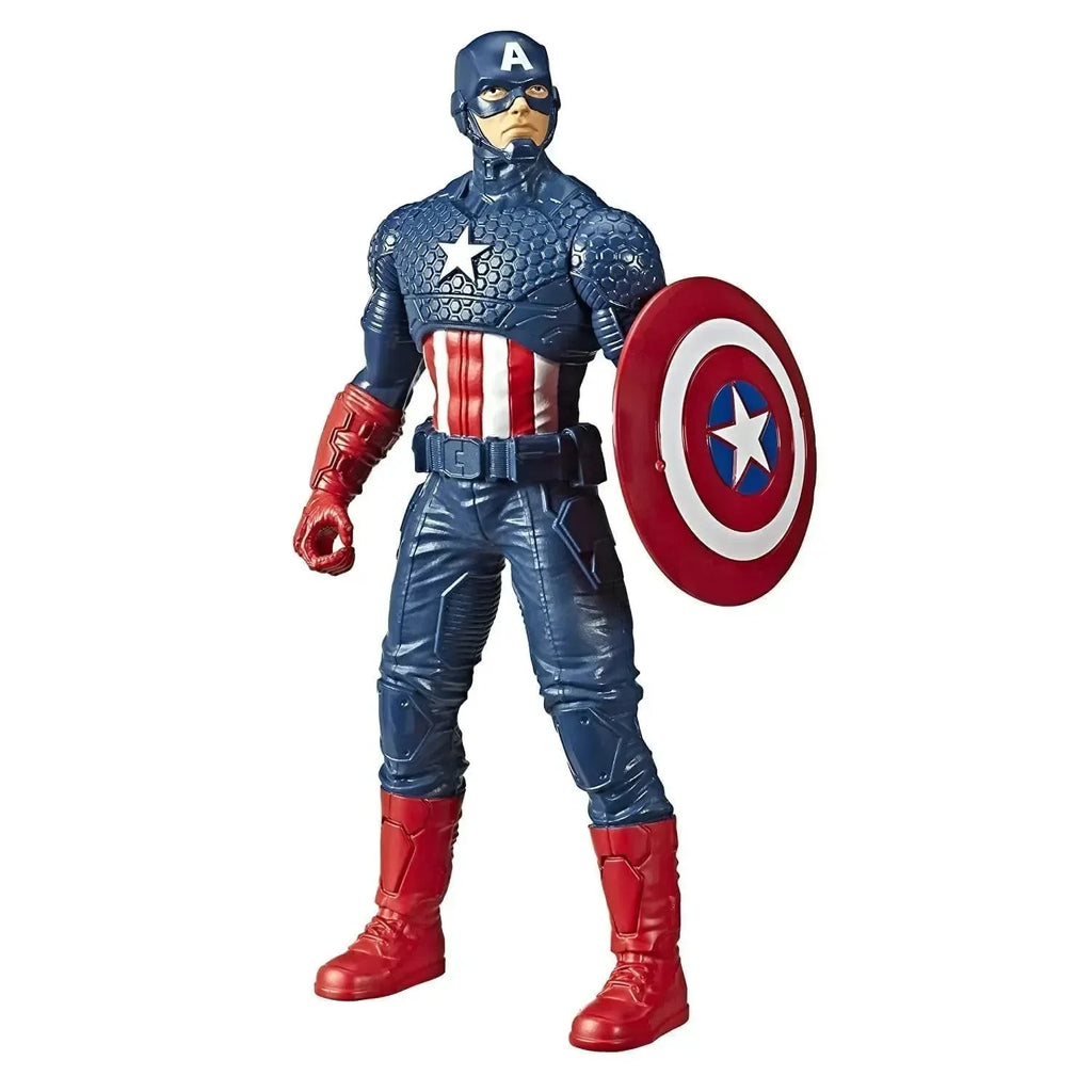 Marvel Captain America 9.5-Inch Action Figure – Classic Super Hero Toy for Collectors and Kids - Naivri