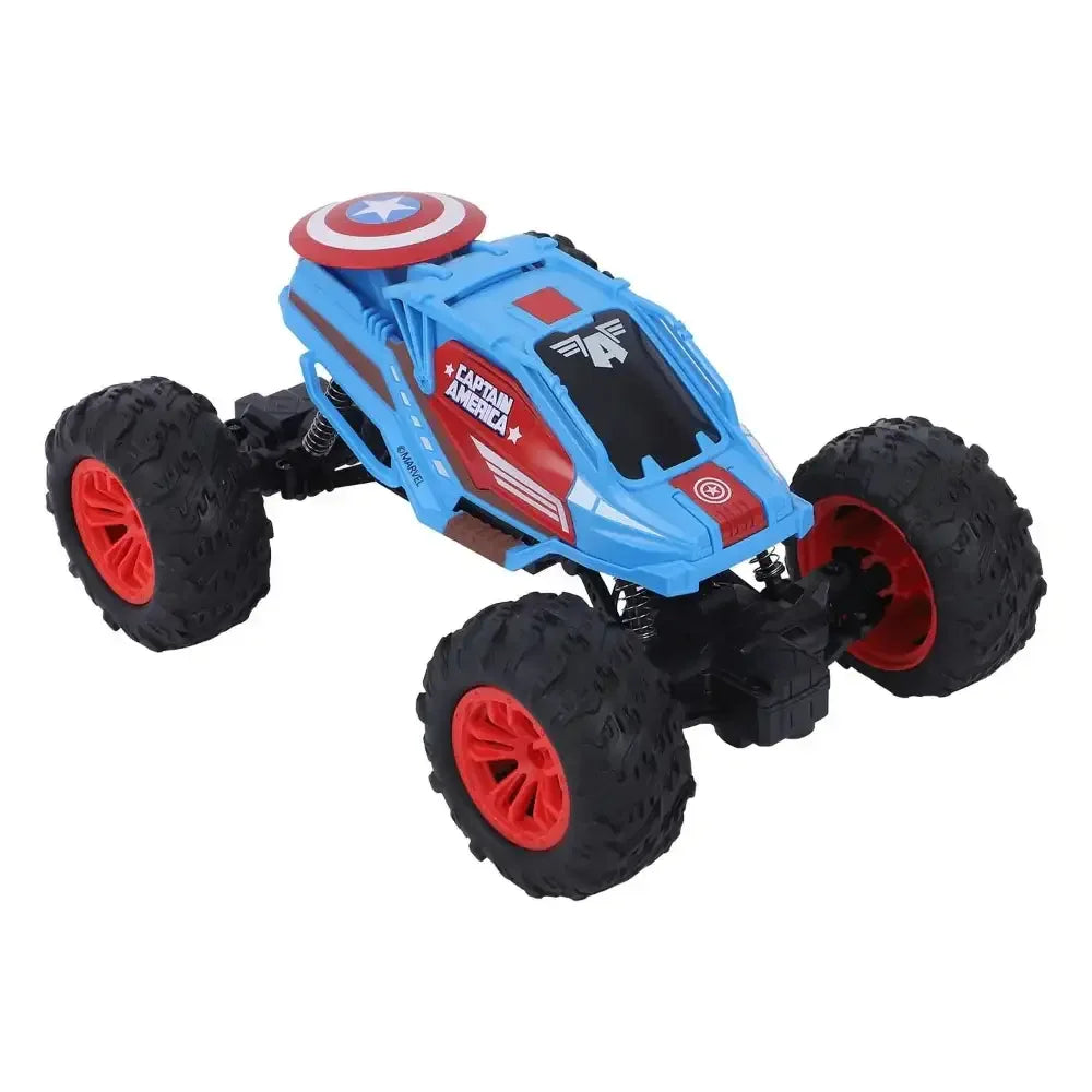Marvel Captain America Remote Control 4WD Monster Speedster – 1:18 Scale Off-Road RC Car for Kids 3+ - Naivri