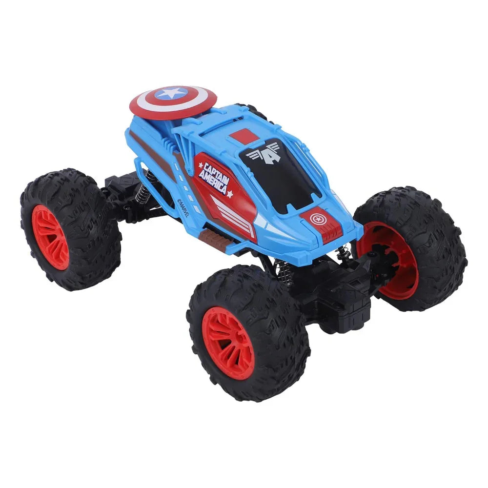 Marvel Captain America Remote Control 4WD Monster Speedster – 1:18 Scale Off-Road RC Car for Kids 3+ - Naivri