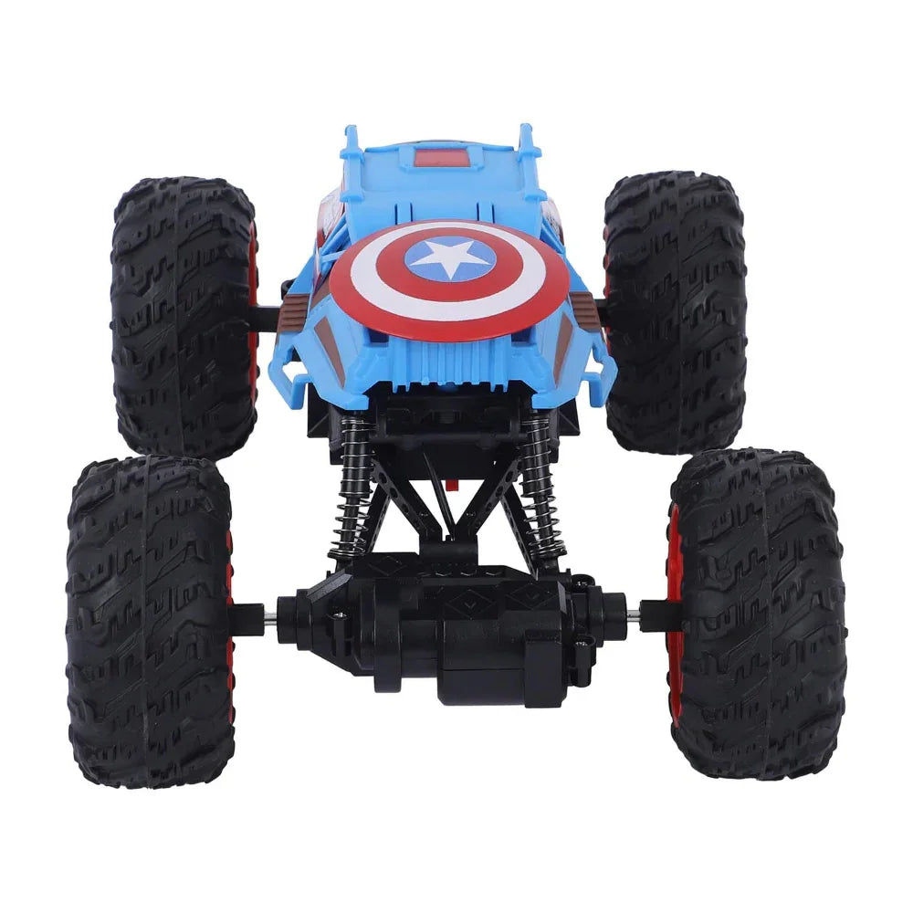 Marvel Captain America Remote Control 4WD Monster Speedster – 1:18 Scale Off-Road RC Car for Kids 3+ - Naivri