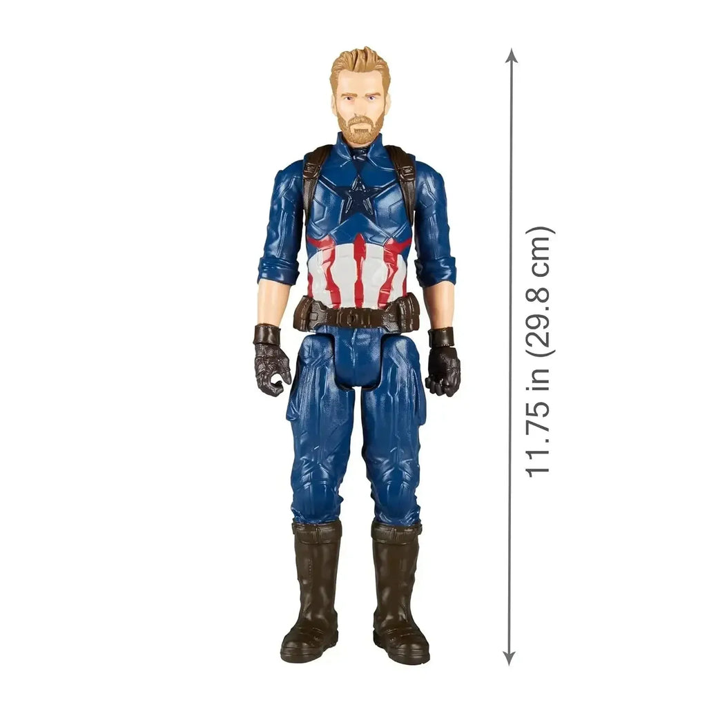 Marvel Infinity War Titan Hero Series Captain America Action Figure With Titan Hero Power FX Port – 12-Inch Superhero Toy for Kids Ages 4 and Up - Naivri