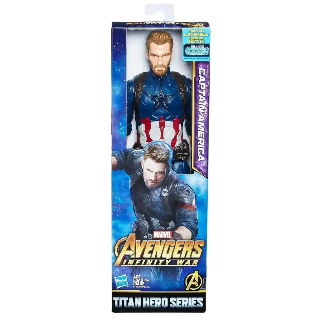 Marvel Infinity War Titan Hero Series Captain America Action Figure With Titan Hero Power FX Port – 12-Inch Superhero Toy for Kids Ages 4 and Up - Naivri