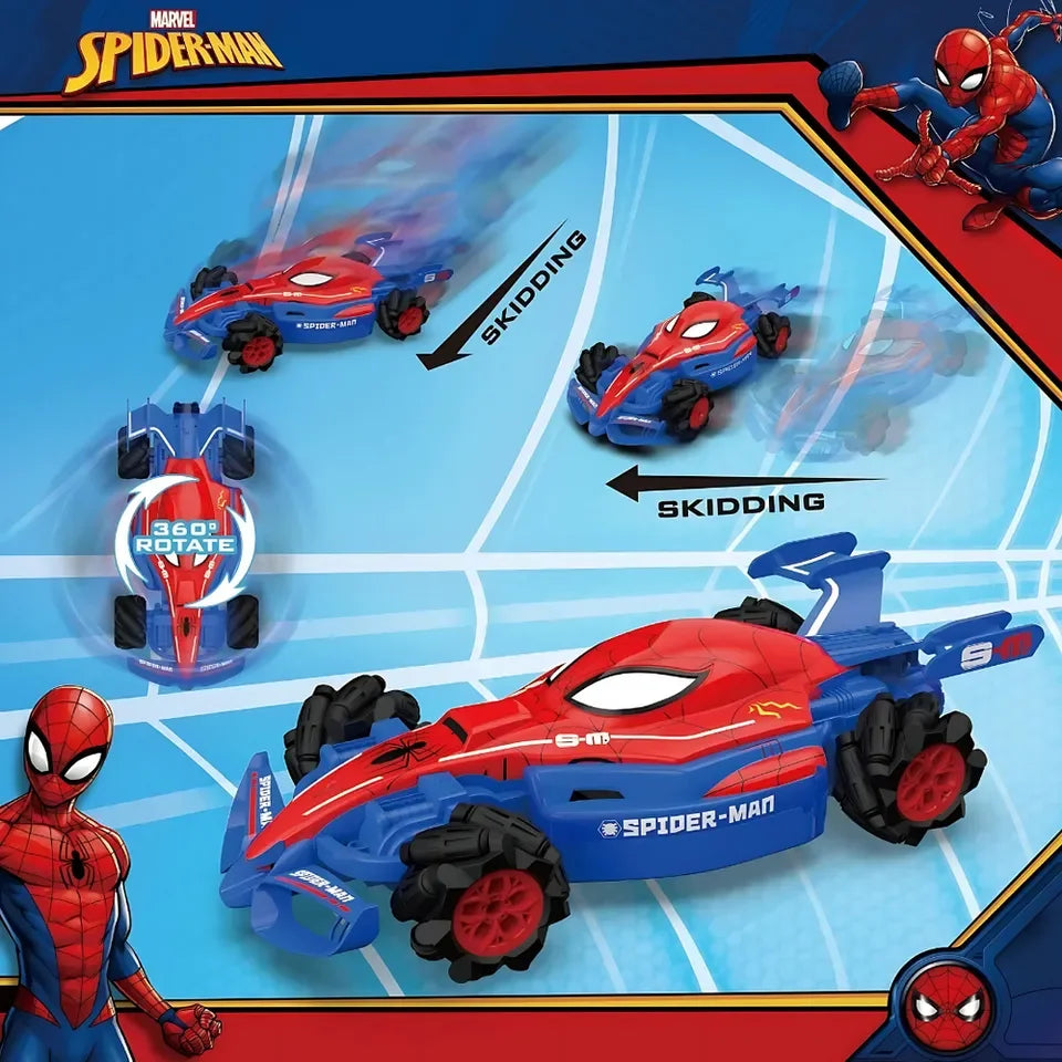 Marvel Spider-Man Formula Drift RC Car – Thwip & Drift Action for Kids 3+ - Naivri