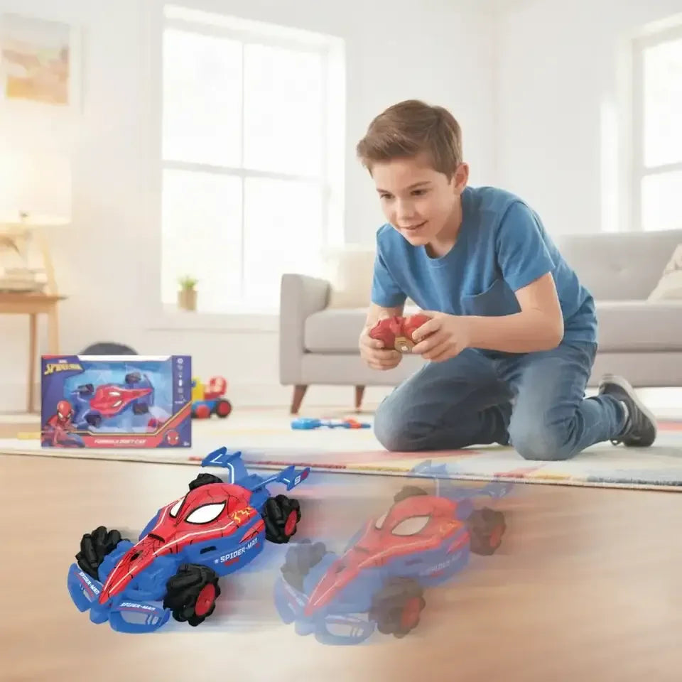 Marvel Spider-Man Formula Drift RC Car – Thwip & Drift Action for Kids 3+ - Naivri