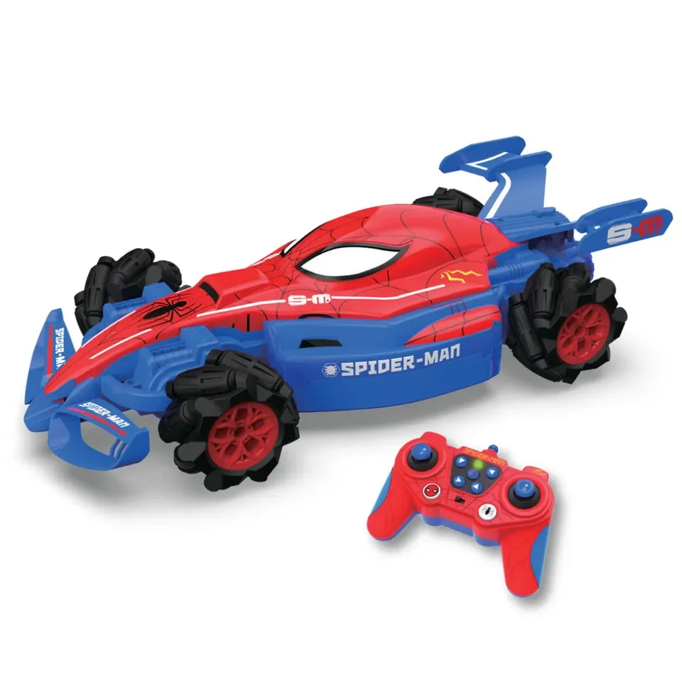 Marvel Spider-Man Formula Drift RC Car – Thwip & Drift Action for Kids 3+ - Naivri