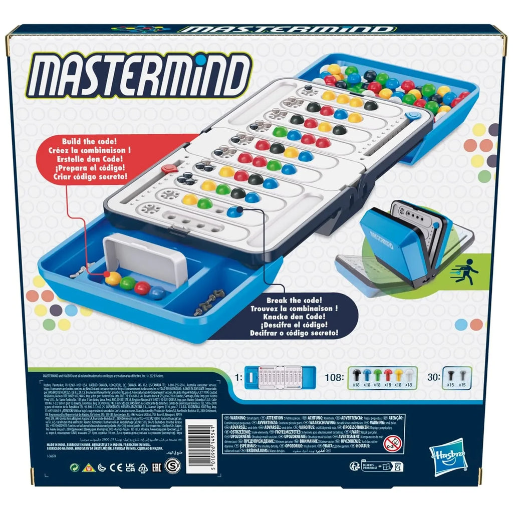 Mastermind – Classic Code Cracking Strategy Game for Kids, Teens & Families | Hasbro | Ages 8+ - Naivri