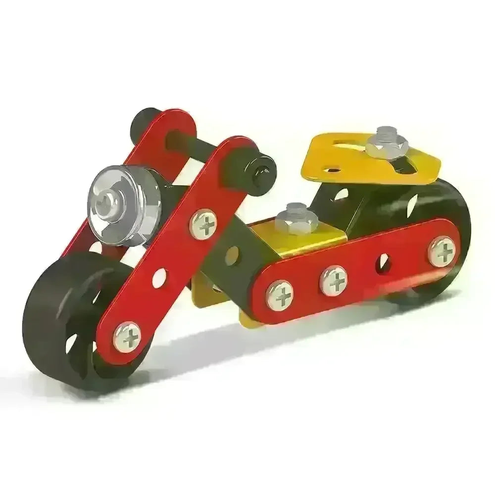 Mechanix Beginner Assortment – DIY STEM Metal Construction Kits for Kids (Ages 7+) - Naivri