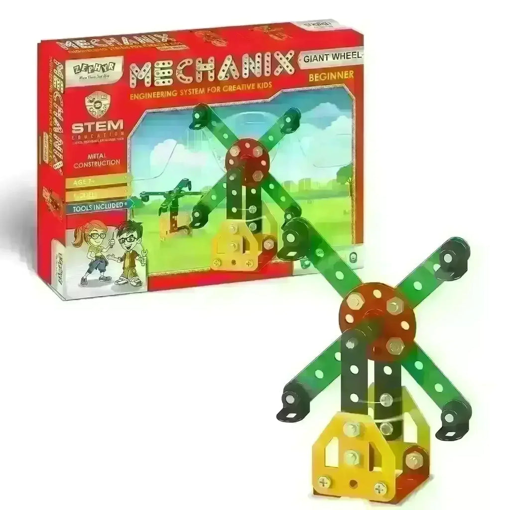 Mechanix Beginner Assortment – DIY STEM Metal Construction Kits for Kids (Ages 7+) - Naivri