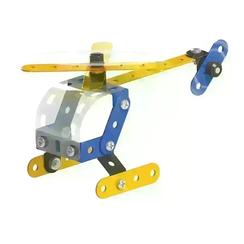 Mechanix Beginner Assortment – DIY STEM Metal Construction Kits for Kids (Ages 7+) - Naivri