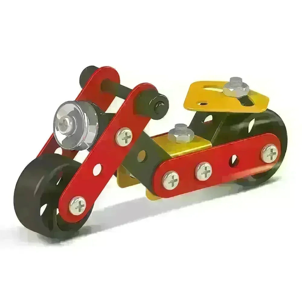 Mechanix Beginner Assortment – DIY STEM Metal Construction Kits for Kids (Ages 7+) - Naivri