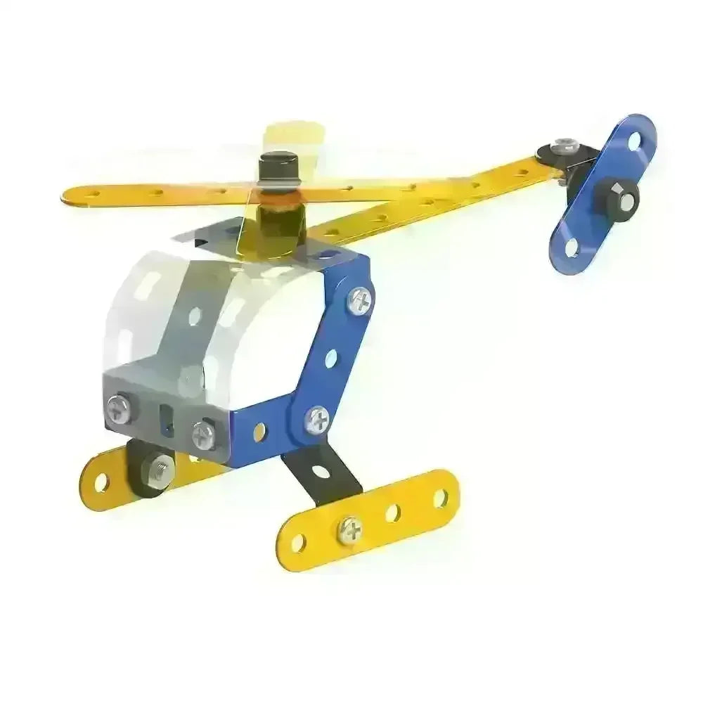 Mechanix Beginner Assortment – DIY STEM Metal Construction Kits for Kids (Ages 7+) - Naivri