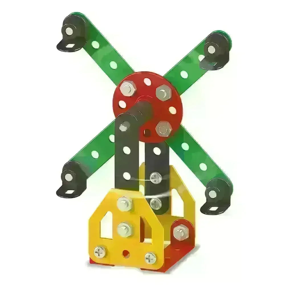 Mechanix Beginner Assortment – DIY STEM Metal Construction Kits for Kids (Ages 7+) - Naivri