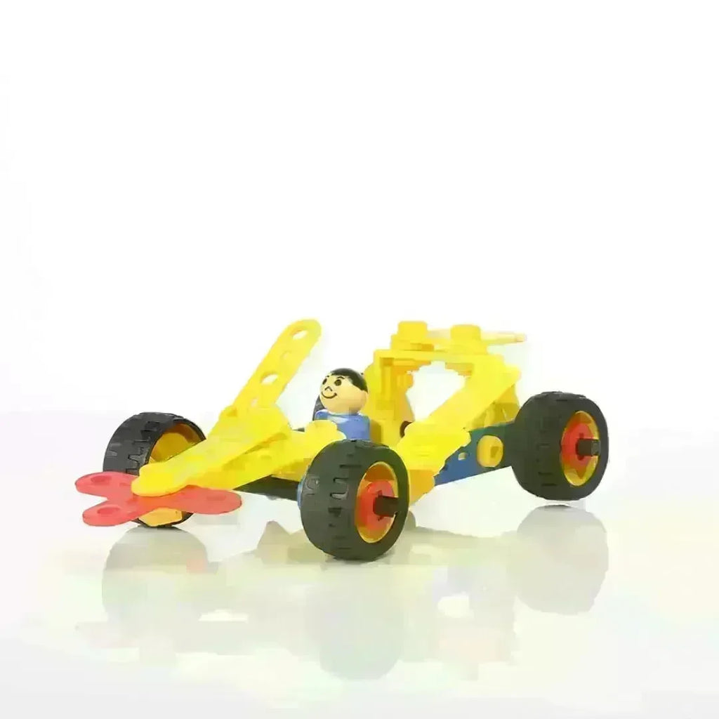 Mechanix Grand Prix Cars 2 | STEM Educational Plastic Car Construction Kit for Kids Age 5+ | DIY Engineering Building Set - Naivri