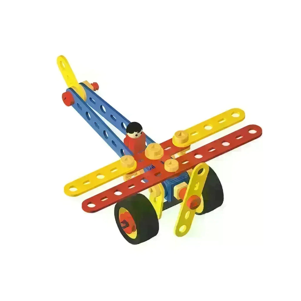 Mechanix Plastic Planes-1 | STEM DIY Construction Kit for Kids Age 5+ | Educational Building Set with 4 Model Planes - Naivri