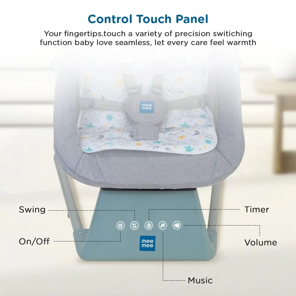 Mee Mee Soothing Smart Electric Baby Rocker – Bluetooth Music & Remote Comfort for Infants - Naivri