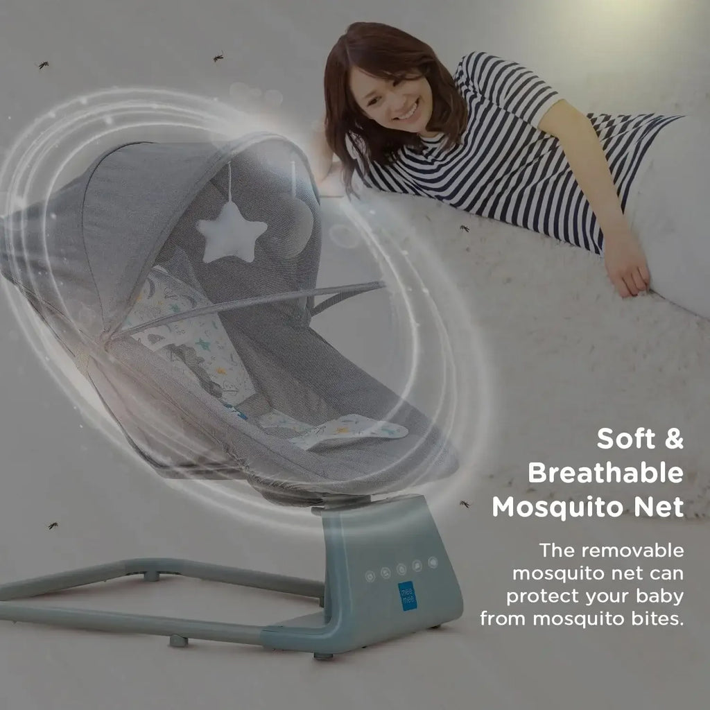 Mee Mee Soothing Smart Electric Baby Rocker – Bluetooth Music & Remote Comfort for Infants - Naivri