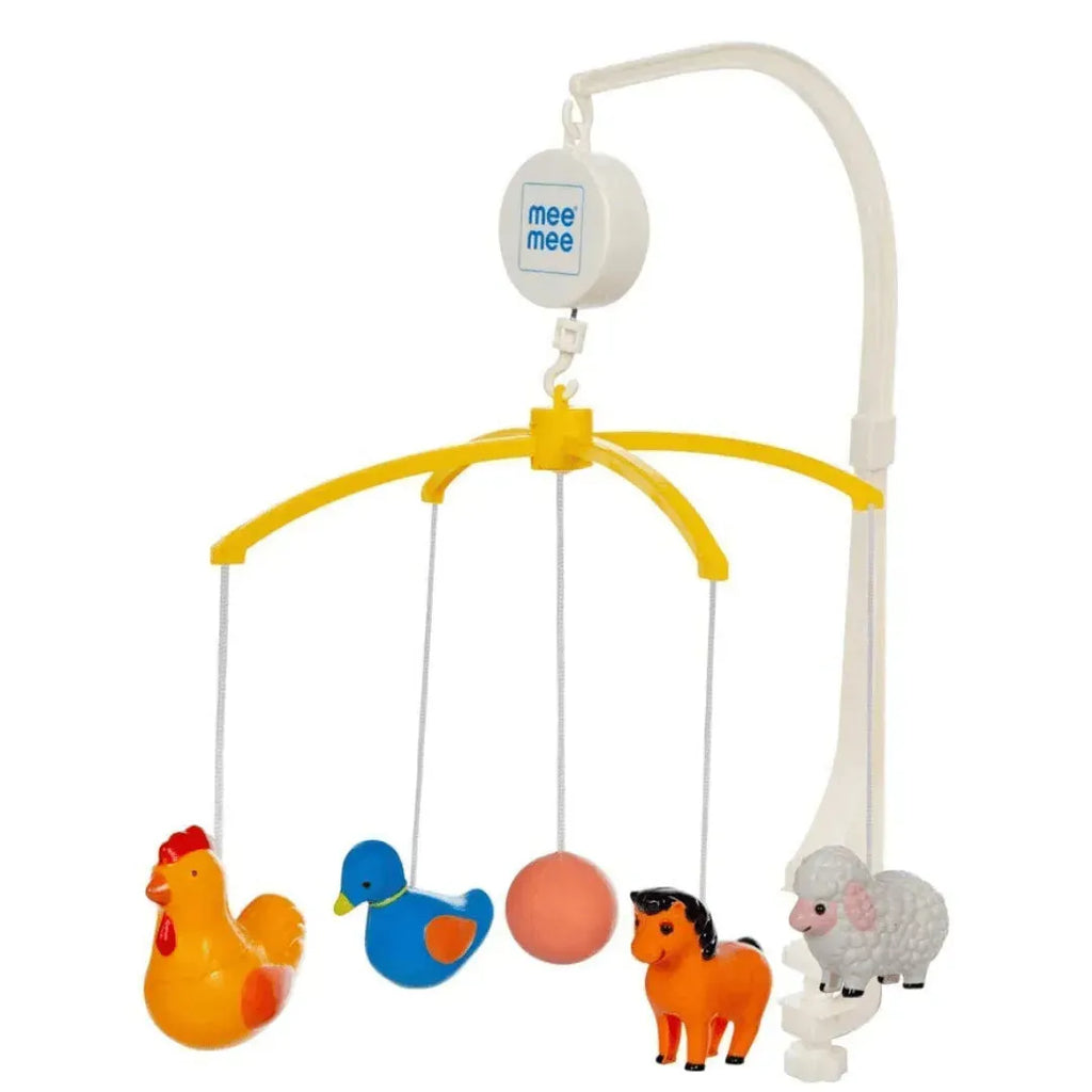 Meemee 3 in 1 Musical Animal Cot Mobile - Naivri