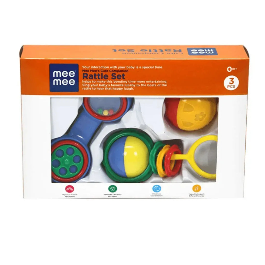 Meemee Rattle Set 3 Pcs - Naivri